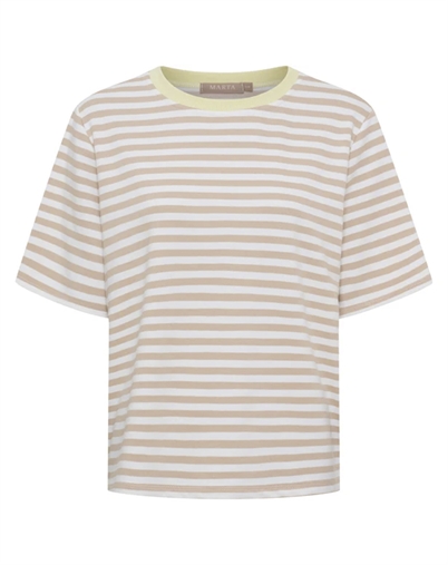 Marta du Chateau - MDCJamila T-shirt - Beige/Yellow